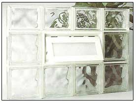 glass block windows three