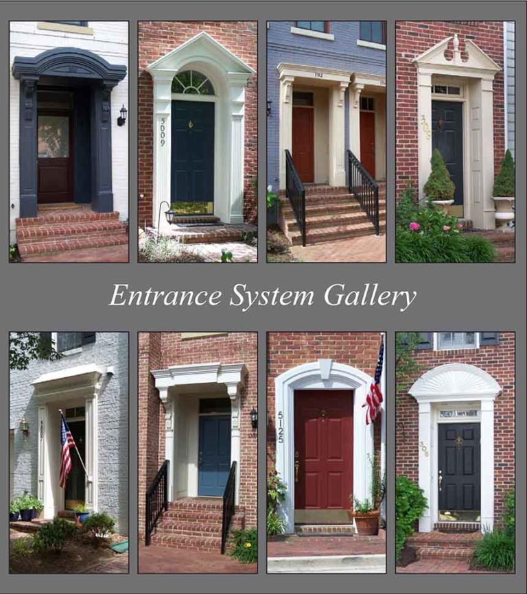 Exterior Door Surround Pilaster & Pediments Maryland