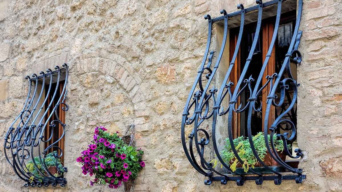 windows with bars which offer similar benefits to security bars