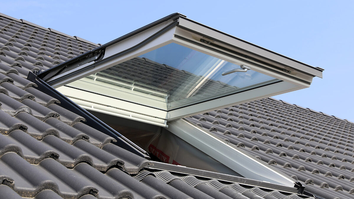 an open skylight, showing the benefits of having a skylight