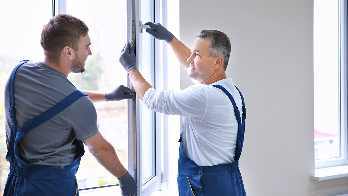 men install cost-effective windows to a home