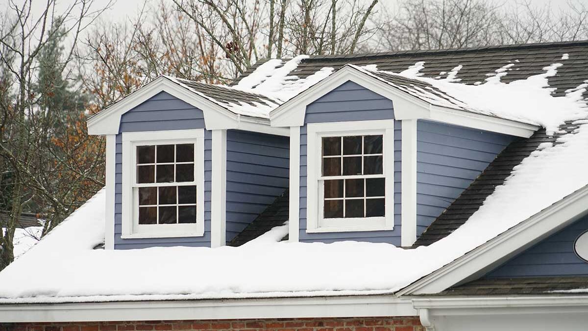 windows in the snow
