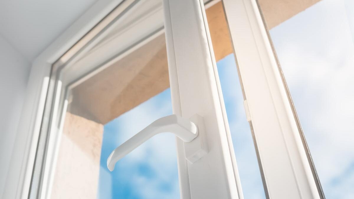 a slightly ajar new window installed because windows increase property value