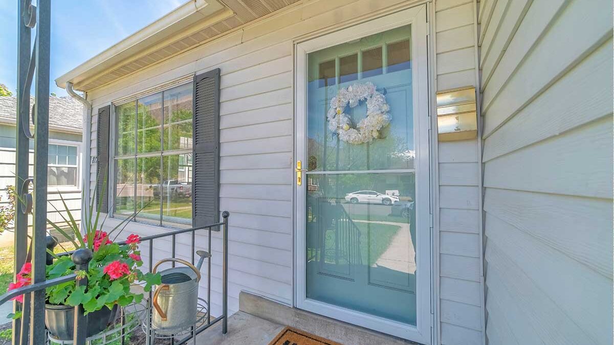 House with a storm door