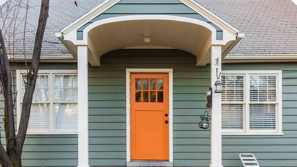 orange front door