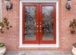 newly installed double front door