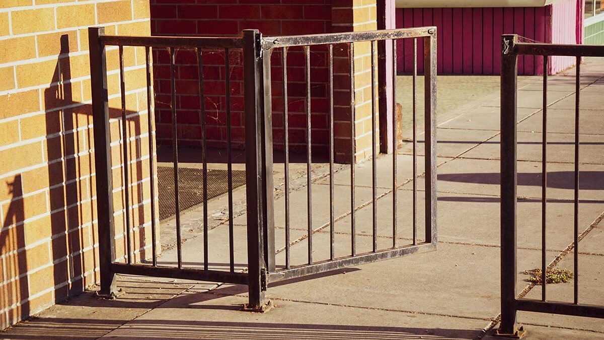 Security gates at a person's home.