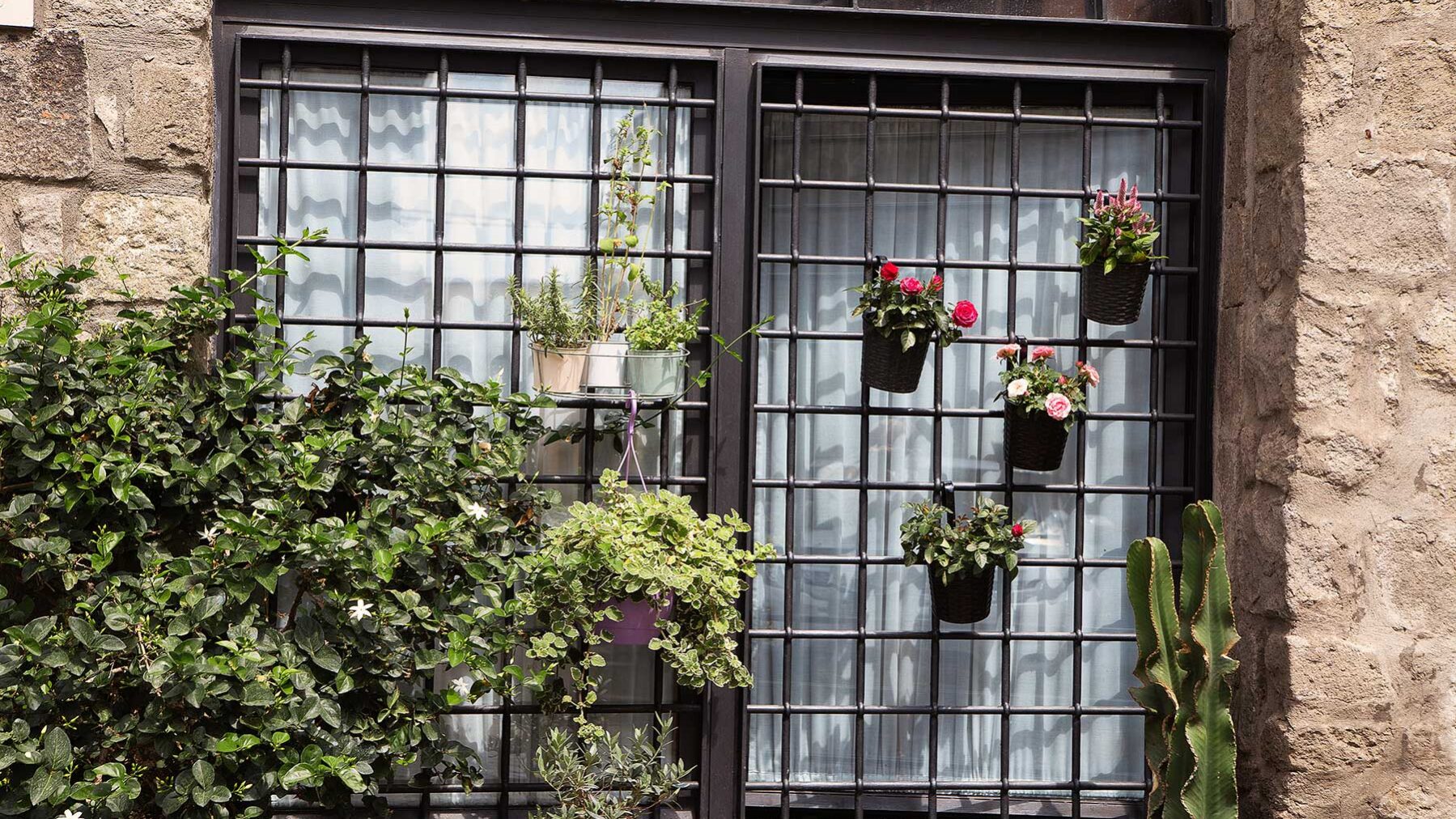 window security bars are shown to be effective at protecting a home