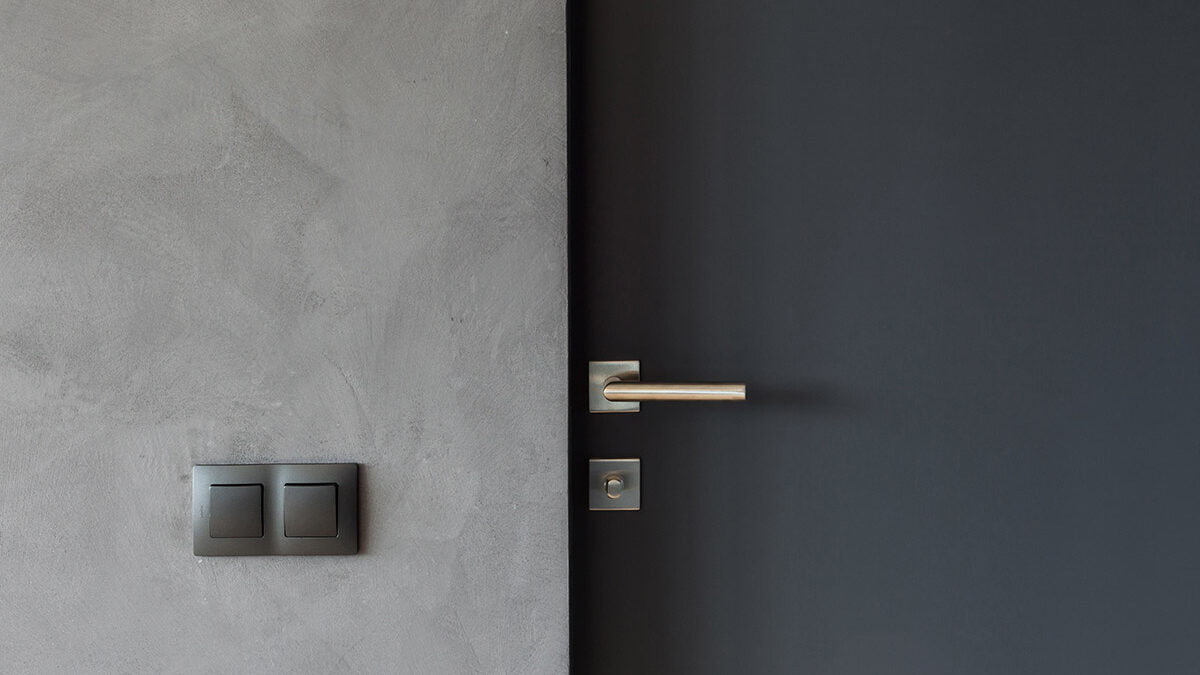 view of a clean exterior steel door