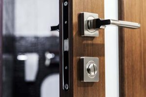 security door hardware handle knob and lock