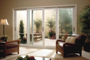 vinyl replacement windows let light in through a patio door