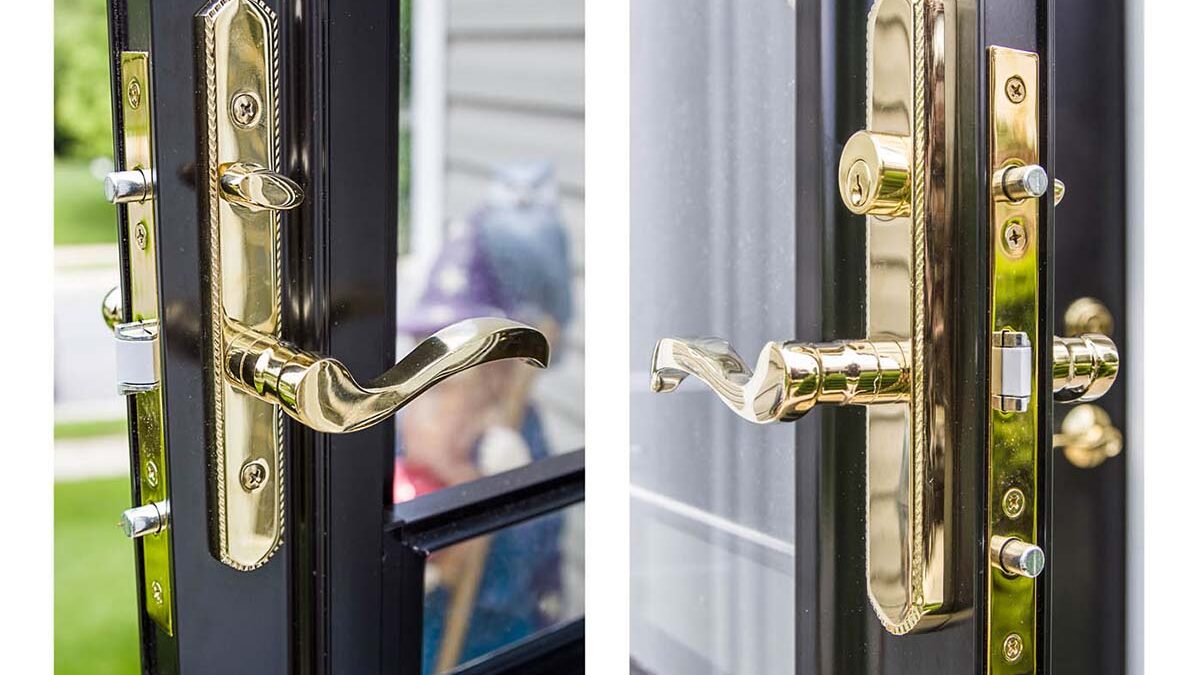 storm door handle hardware
