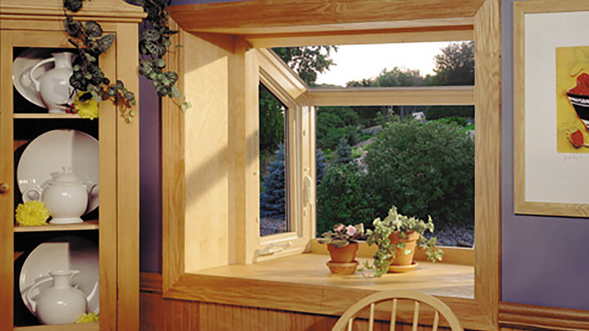 What Is a Garden Window interior view of newly installed garden window