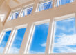 newly installed replacement windows on a home