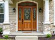 a newly installed entry door on a home