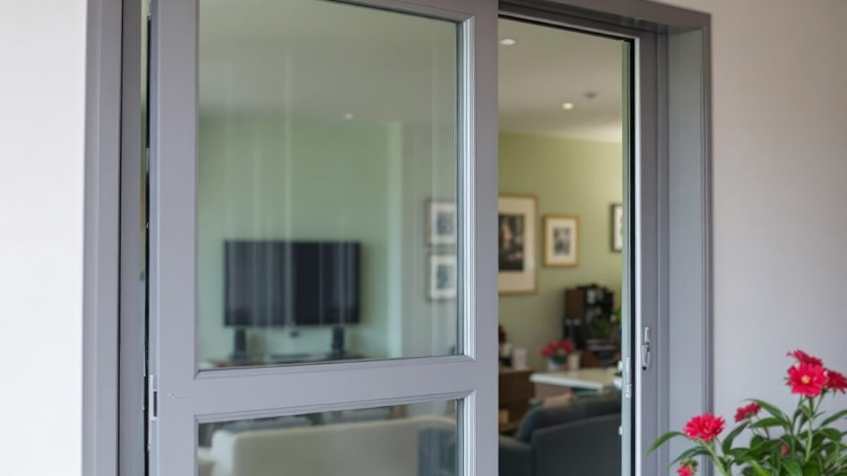 security features are added to a sliding patio door
