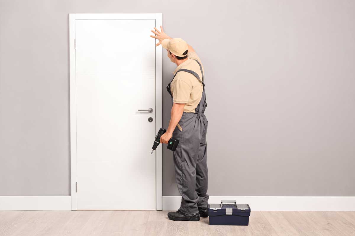 Finding A Door Installation Company Near Washington, DC installer completes a door installation company near washington dc
