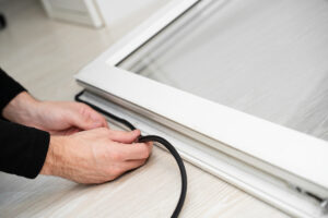 Door being prepared for install