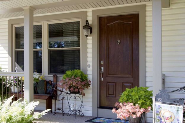 a standard exterior door