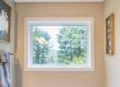 picture window in bathroom