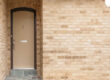front view of steel entry door